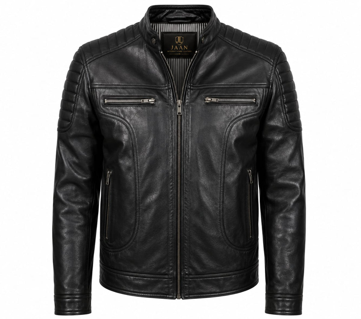 Men's Genuine Leather Biker Jacket