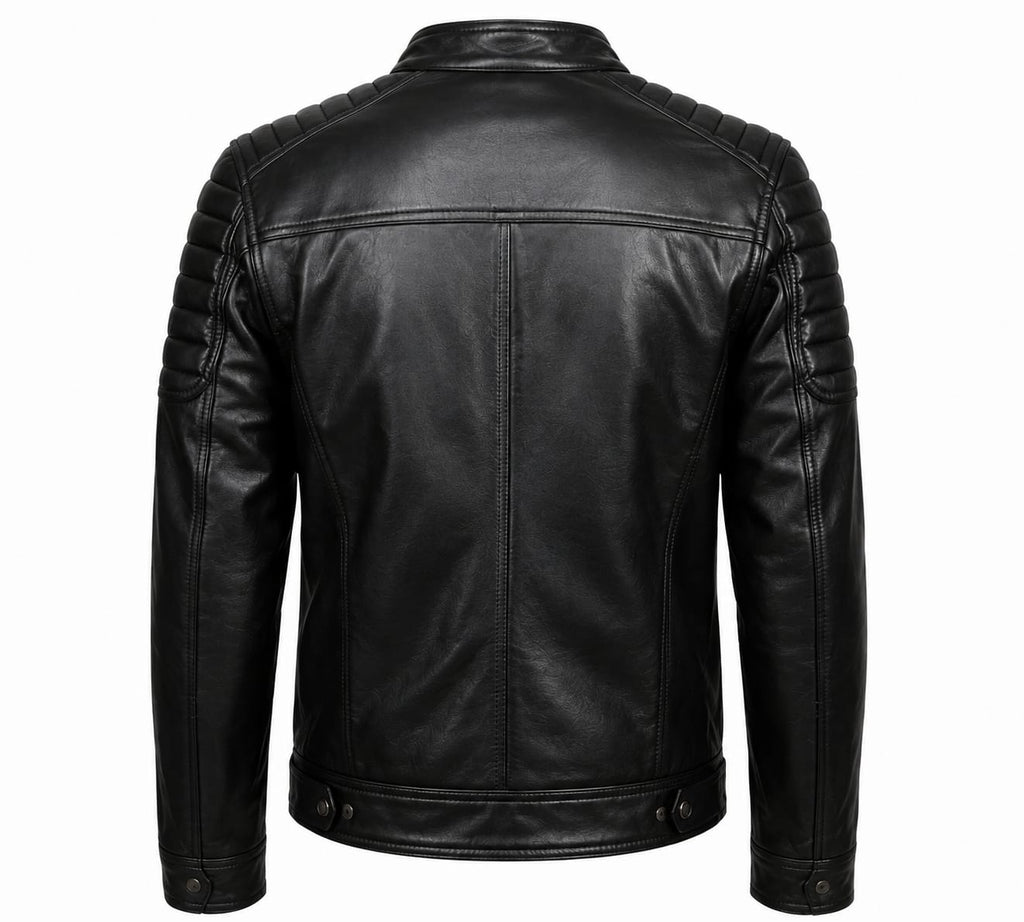 Men's Genuine Leather Biker Jacket