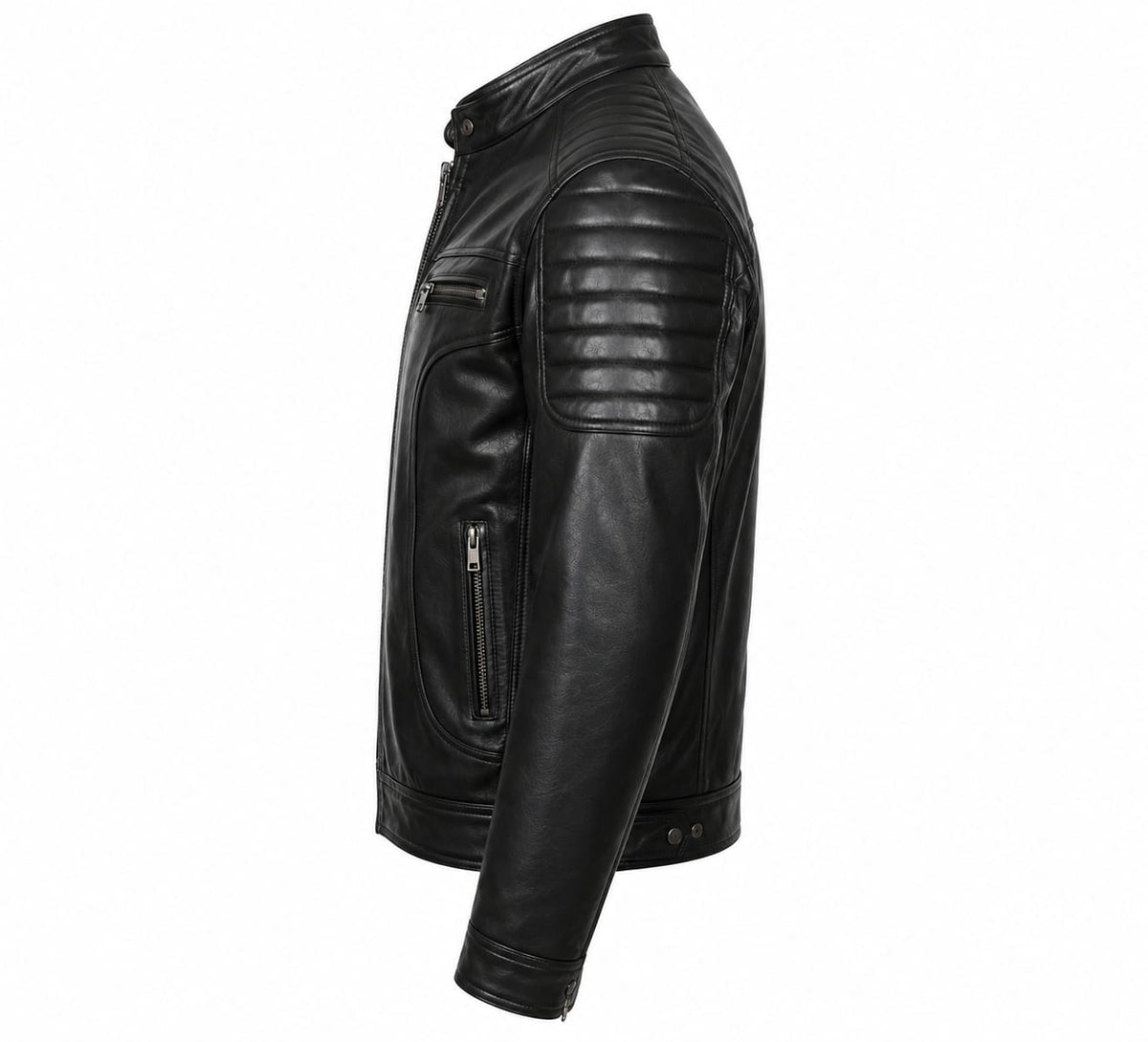 Men's Genuine Leather Biker Jacket
