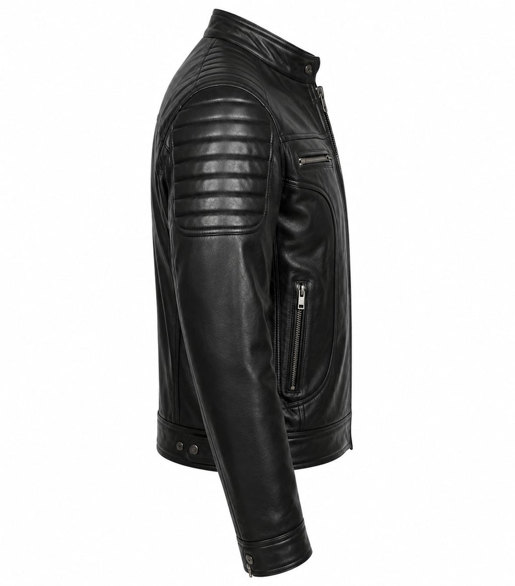 Men's Genuine Leather Biker Jacket